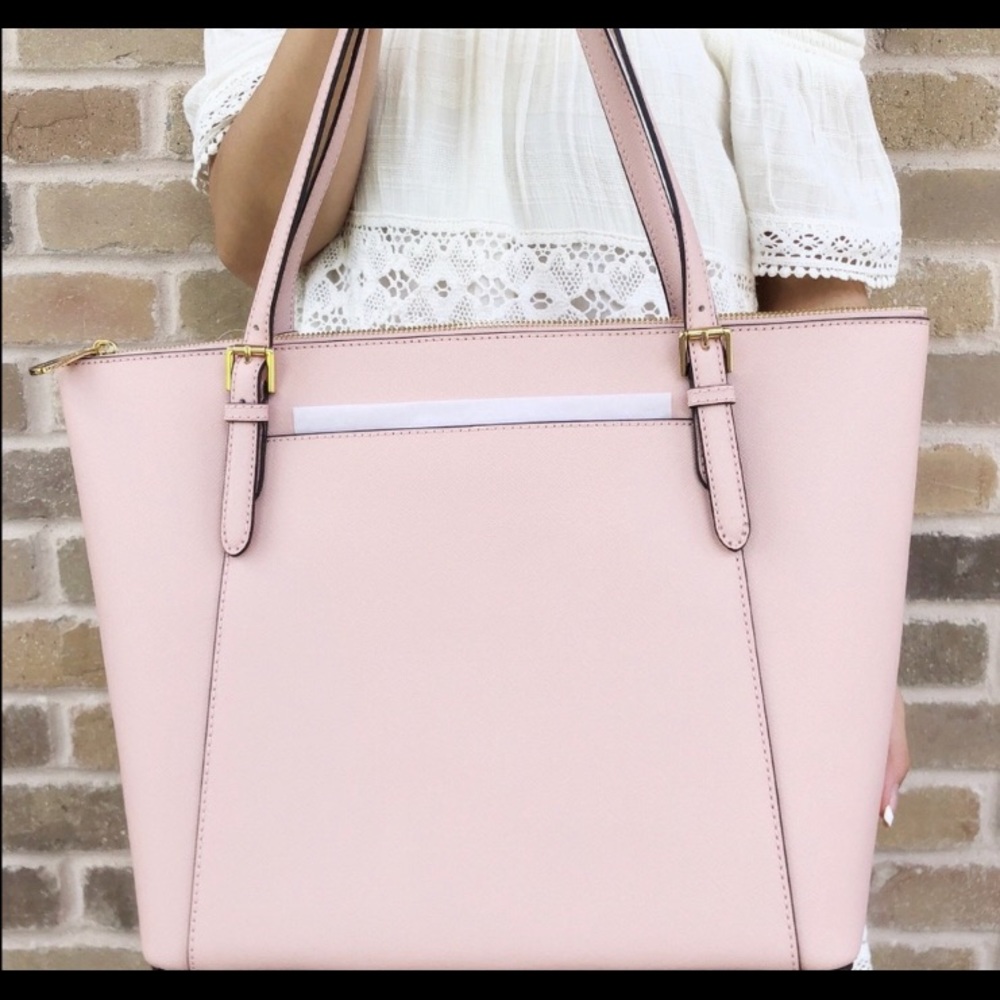 Pink Michael Kors purse handbag tote